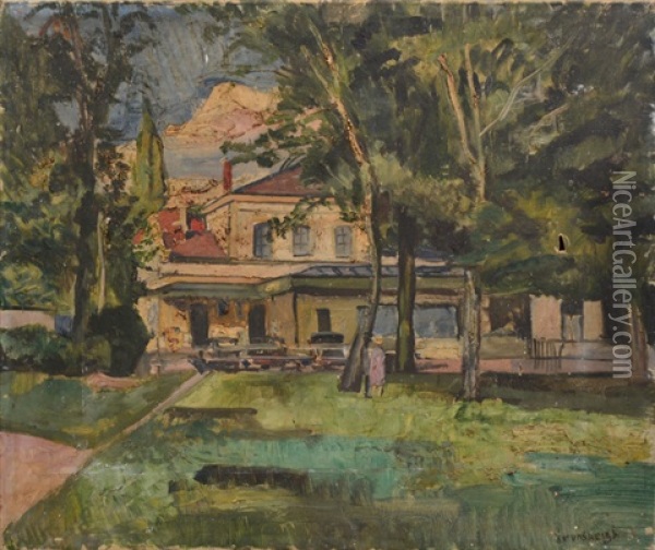 Jardin Et Maison Oil Painting - Nathan Grunsweigh