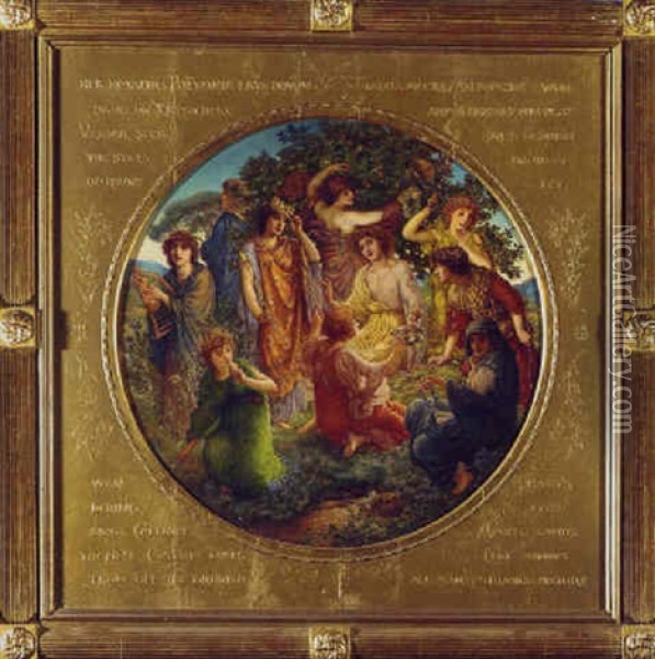Apollo And The Muses Oil Painting - Thomas Matthews Rooke