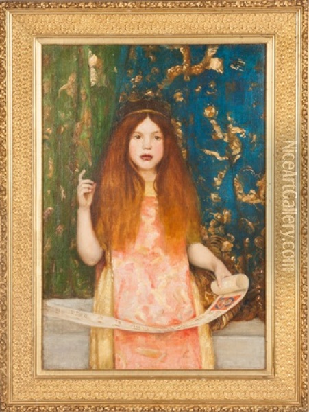 Alleluia Oil Painting - Thomas Cooper Gotch