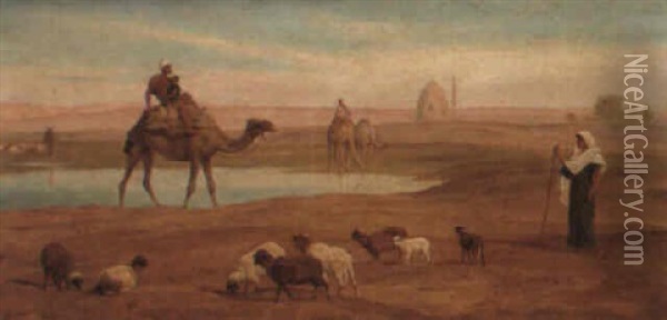 Returning From The Labour Of The Day Oil Painting - Frederick Goodall