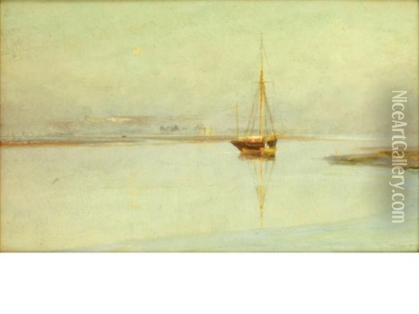 Eventide Oil Painting - Charles William Wyllie