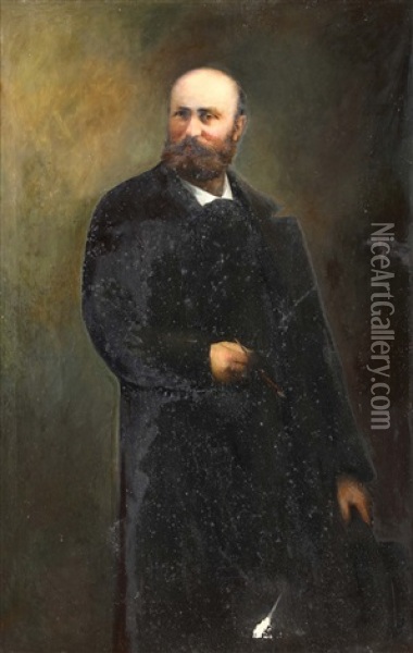 Ritratto Di Gentiluomo Oil Painting - Ambrogio Antonio Alciati