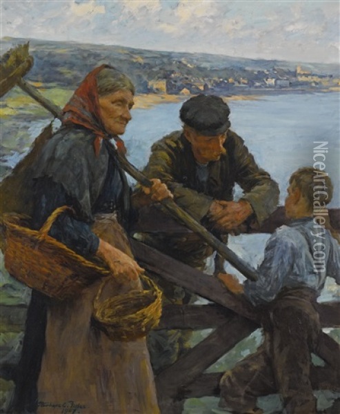 Gossips Oil Painting - Stanhope Forbes