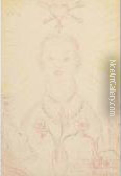 Portrait Of Madame Helene Oil Painting - James Ensor