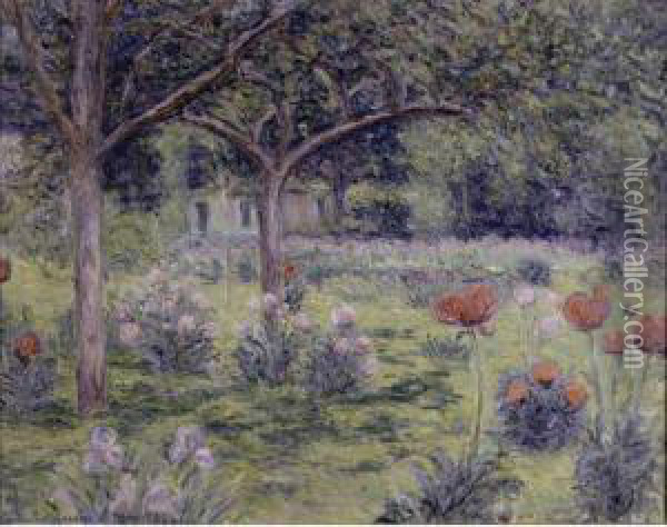 Le Jardin De Monet A Giverny Oil Painting - Blanche Hoschede-Monet