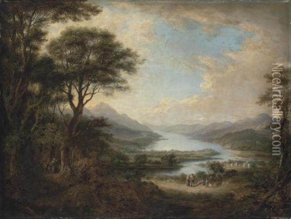 A View Of Loch Tay, From The West Oil Painting - Alexander Nasmyth