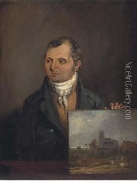 Portrait Of A Gentleman Oil Painting - William Novice