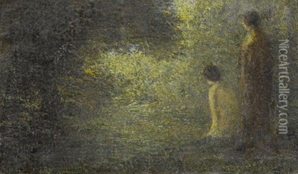 Zwei Frauen Im Wald Oil Painting - Henri Fantin-Latour