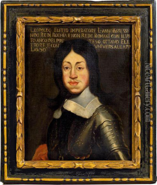Kaiser Leopold I. (1640-1705) Oil Painting - Justus Sustermans