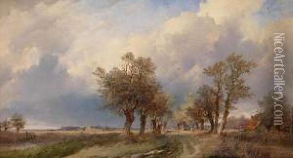 Country Road Oil Painting - George Harvey