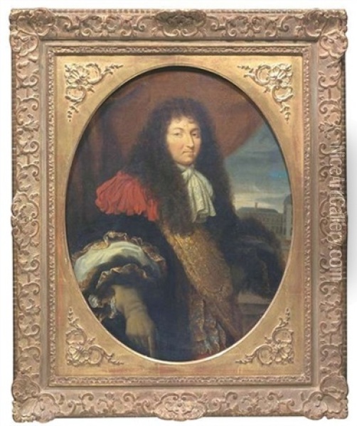 Portrait Des Ludwig Xiv Oil Painting - Pierre Mignard the Elder