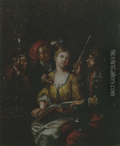 The Procuress Oil Painting - Matthys Naiveu