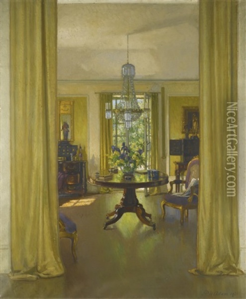 Interior June, Ardilea Oil Painting - Patrick William Adam