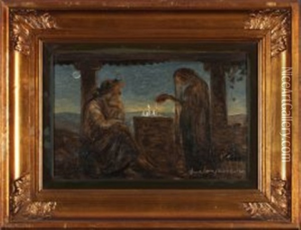 Philemon Und Baucis Oil Painting - Harald Slott-Moller