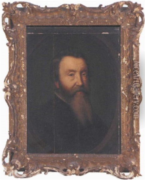 Portrait Of A Gentleman, With A Beard Oil Painting - Michiel Janszoon van Mierevelt