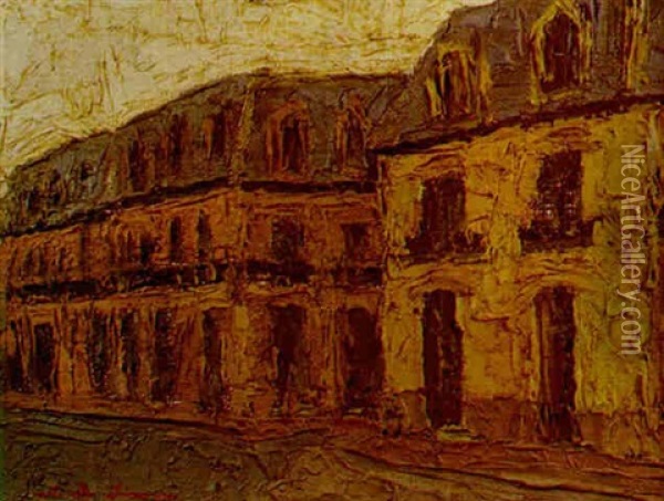 Barrio Reus Oil Painting - Alfredo De Simone