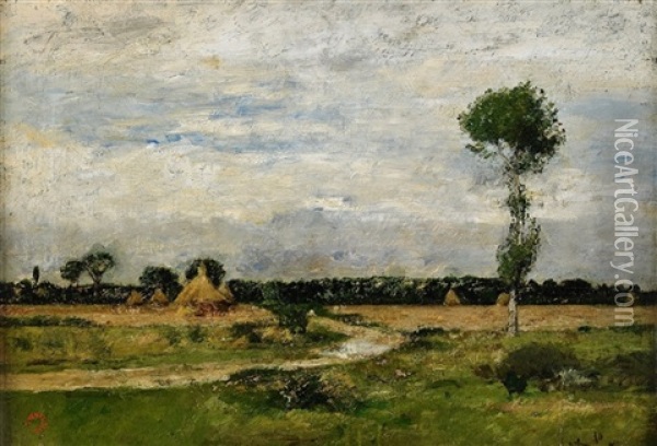 Franskt Sommarlandskap Oil Painting - Laszlo Paal