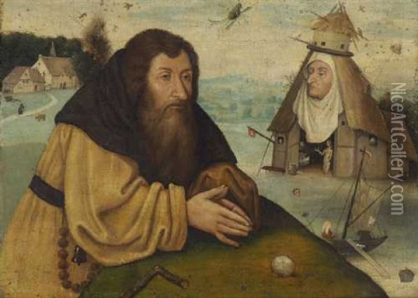 Die Versuchung Des Hl. Antonius Oil Painting - Hieronymus Bosch