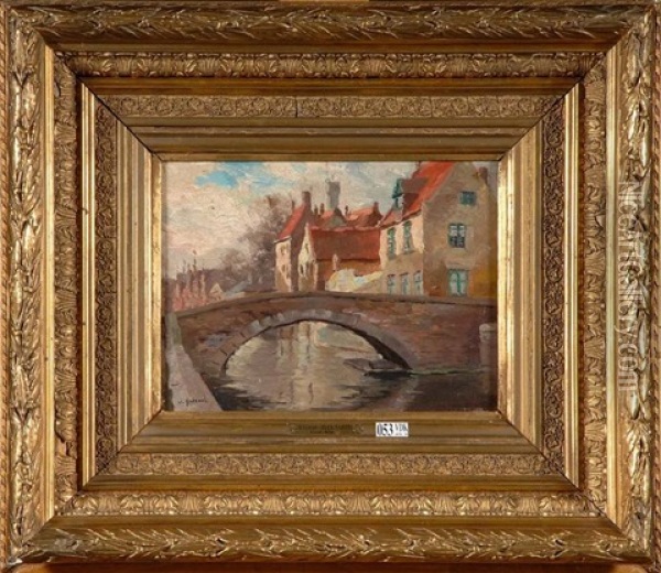 Coin De Bruges Oil Painting - Victor Olivier Gilsoul