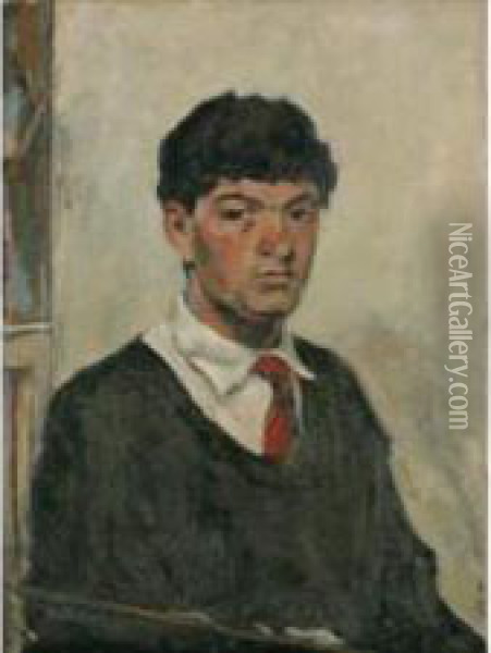 Autoportrait Oil Painting - Pierre Francois L. Fontaine