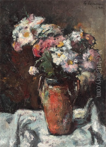 Wild Flowers Oil Painting - Gheorghe Petrascu
