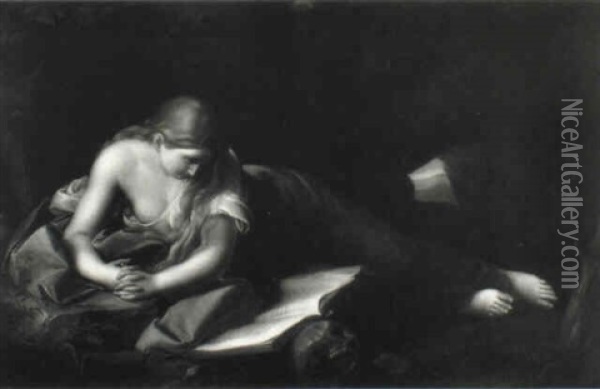 The Penitent Magdalene Oil Painting - Pompeo Girolamo Batoni