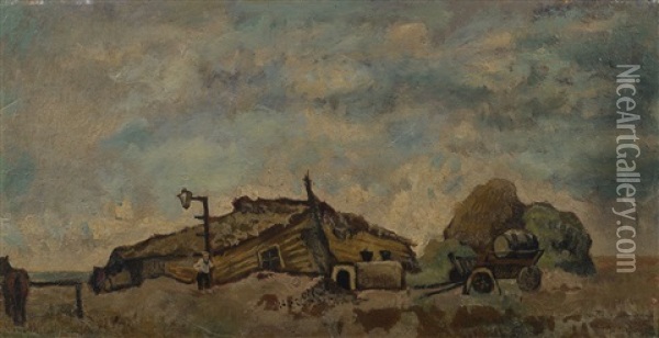 Fields Of Kherson Oil Painting - Issachar ber Ryback