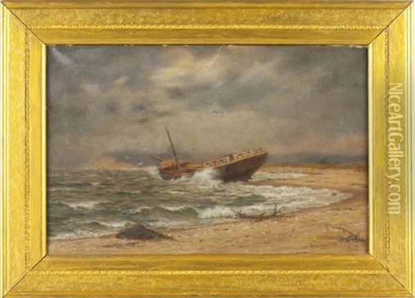 Beached Oil Painting - William Moore Davis