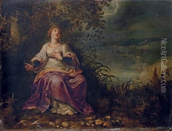 An Allegory Of Water Oil Painting - Pieter Lisaert