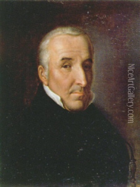 Portrat Des Johannes Huber Oil Painting - Rudolf Tanner