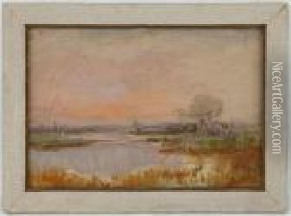 Paysage De Campagne Oil Painting - Johan Barthold Jongkind