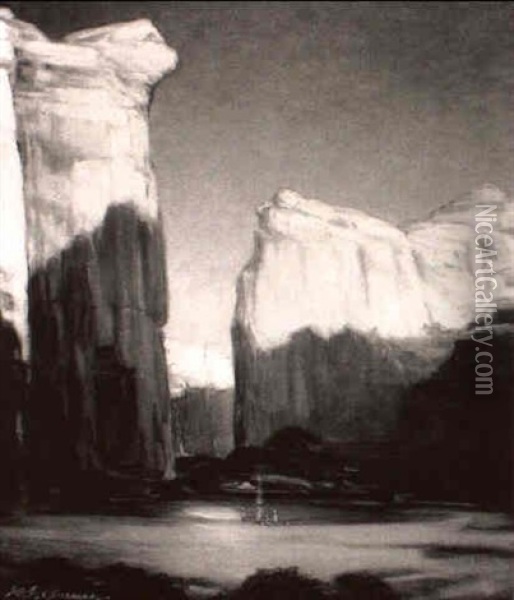 Canyon De Chelly Oil Painting - Henry Joseph Breuer