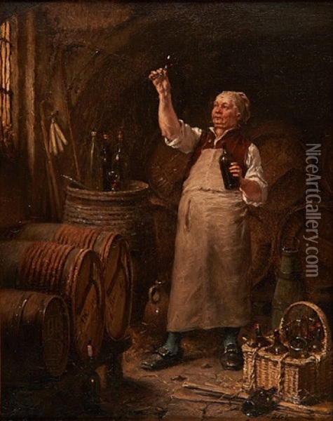 Degustation Oil Painting - David Col