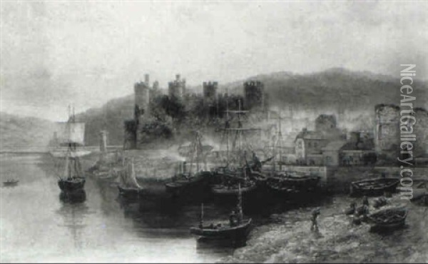 Conway Castle Oil Painting - Samuel Lawson Booth