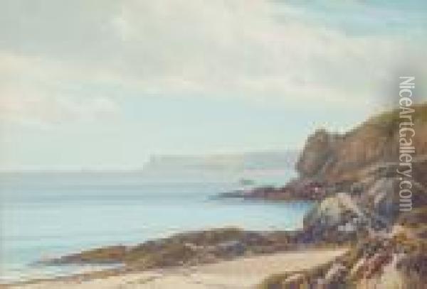 Berryhead, Torbay Oil Painting - Frederick John Widgery