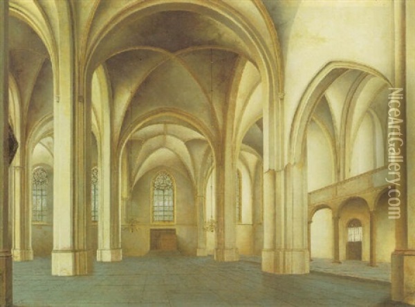 Interior Of The Church Of Saint Cunera, Rhenen Oil Painting - Jan Pietersz Saenredam