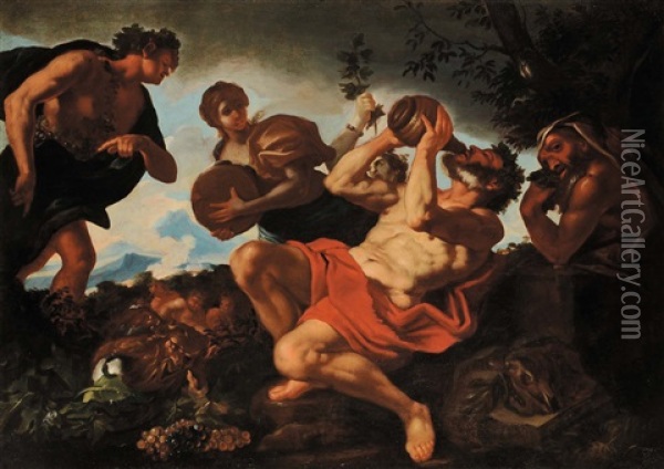 Baccanale Oil Painting - Domenico Parodi