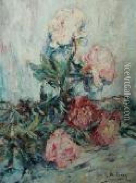 Bouquet De Pivoines Oil Painting - Armand Jamar