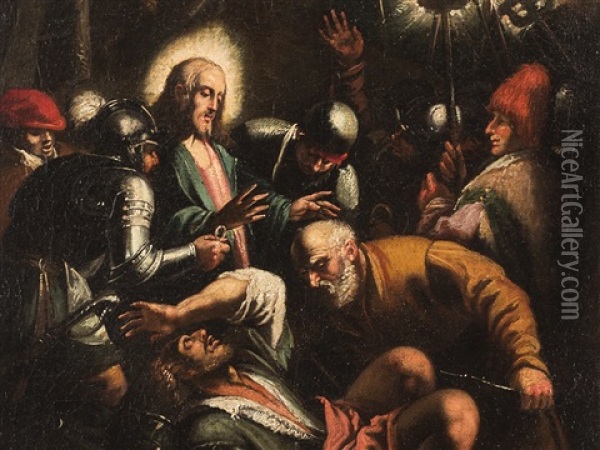 Arrest Of Christ Oil Painting - Jacopo dal Ponte Bassano