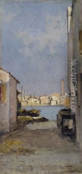 Scorcio Di Venezia Oil Painting - Achille Formis