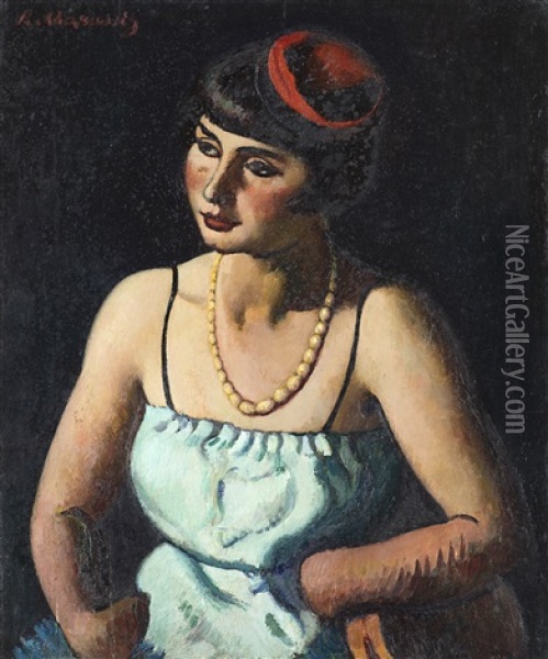 Danzatrice Orientale Oil Painting - Piero Marussig