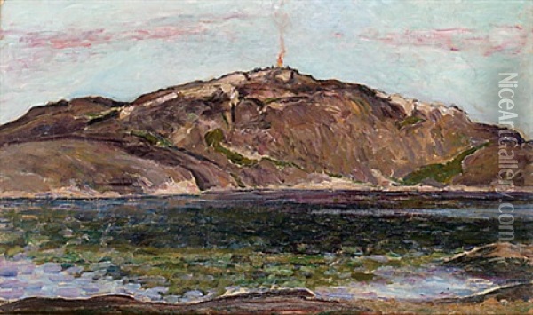 Berget Vid Kyrkesund Oil Painting - Karl Nordstroem