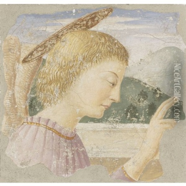 Angel Of The Annunciation Oil Painting - Piero della Francesca