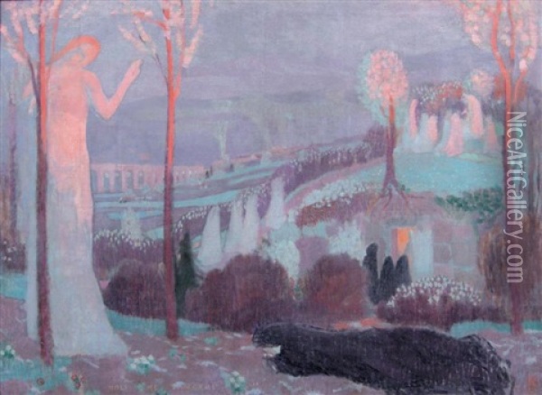 Noli Me Tangere (sketch) Oil Painting - Maurice Denis