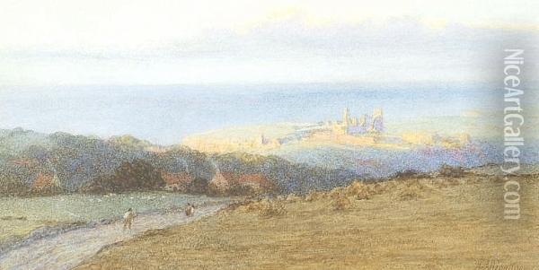 Castle On A Promontory Oil Painting - Helen Mary Elizabeth Allingham