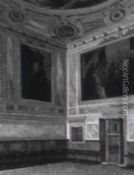 Interior Fra Sala Del Antichiegetta I Dogepaladset I Venedig Oil Painting - Josef Theodor Hansen