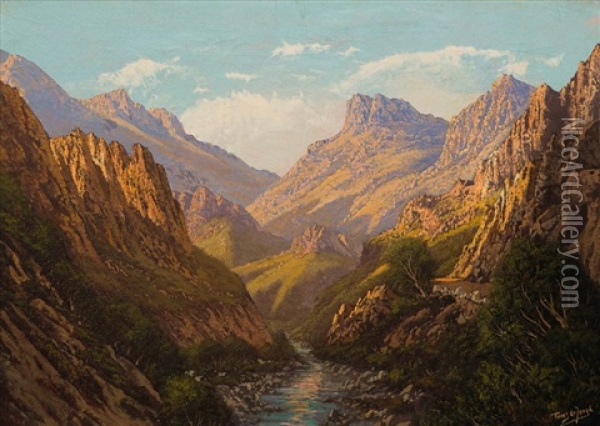 Cederberg Oil Painting - Tinus de Jongh