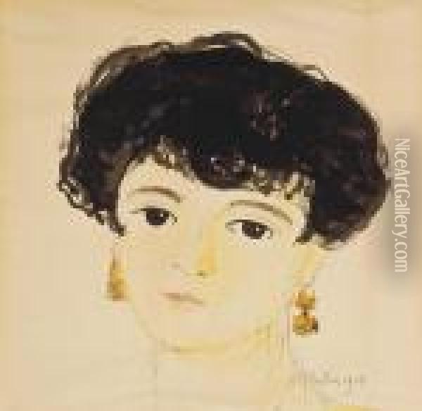 Le Portrait D'une Femme Espagnole Oil Painting - Francis Picabia