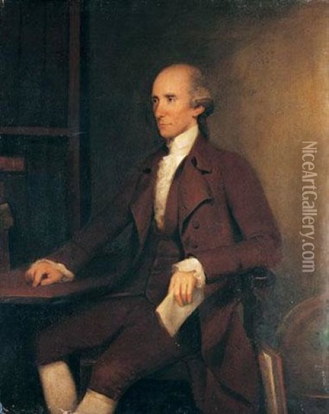 Portrait Of Warren Hastings, First Governor-general Of India Oil Painting - John Thomas (Seaton) Seton