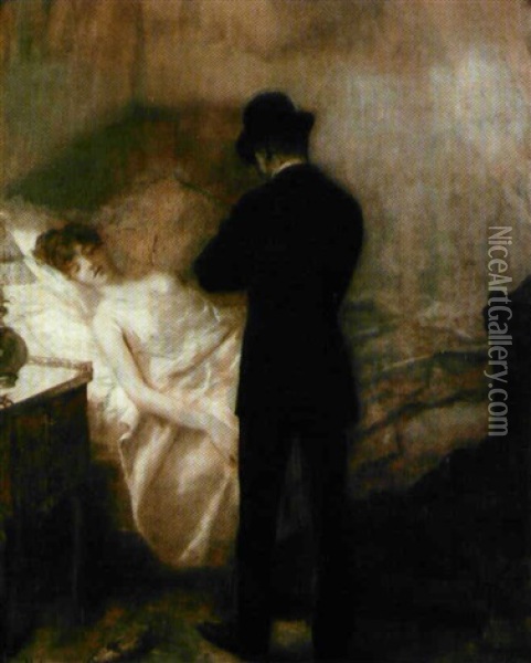 La Visite Du Medecin Oil Painting - Henri Gervex